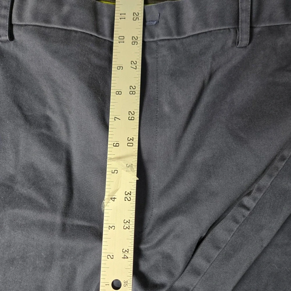 Orvis Mens 42x30 Flat Front Chino Pants Navy Blue Straight Leg Trousers see pic*